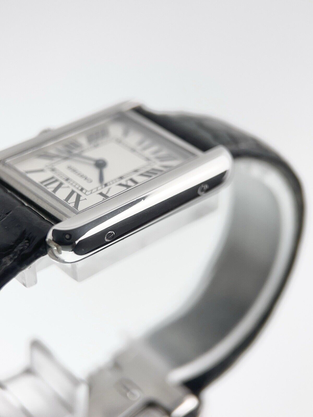 2007 Cartier Tank Steel Silver Color Dial 24mm Quartz Women’s Watch W1018255