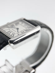 2007 Cartier Tank Steel Silver Color Dial 24mm Quartz Women’s Watch W1018255