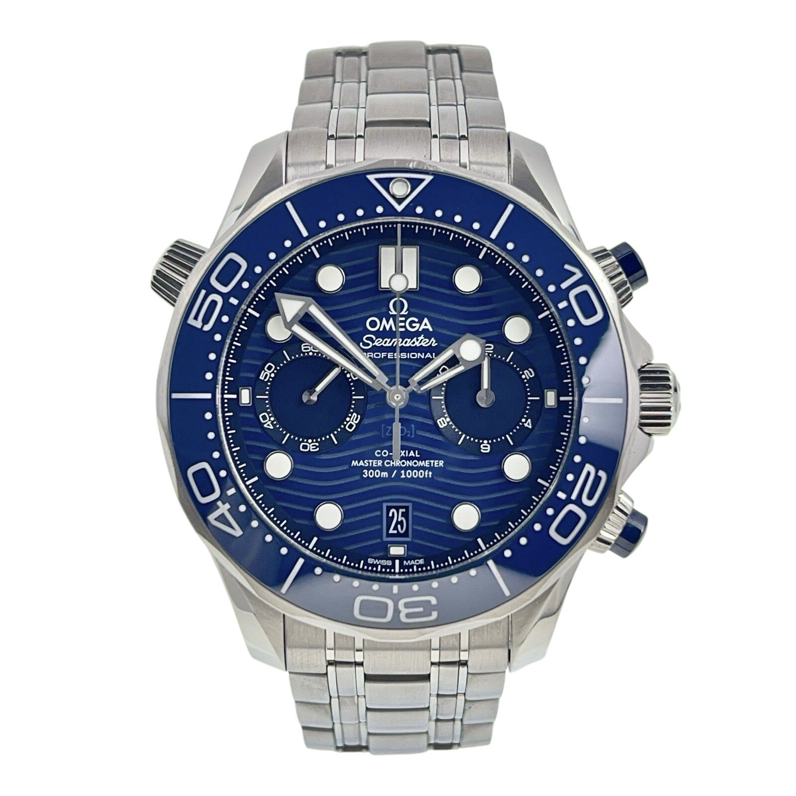 2021 Omega Seamaster Diver 300m Stainless Steel Blue 44mm Automatic Men’s Watch