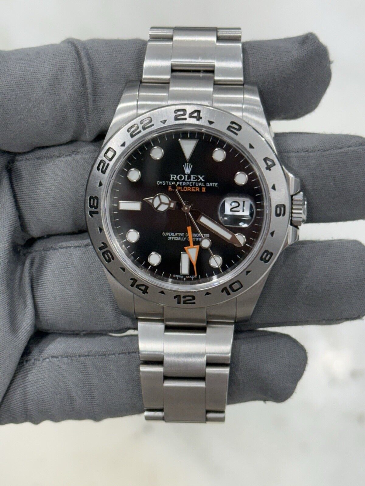 2014 Rolex Explorer II Steel Black Dial 42mm Automatic Men’s Watch 216570