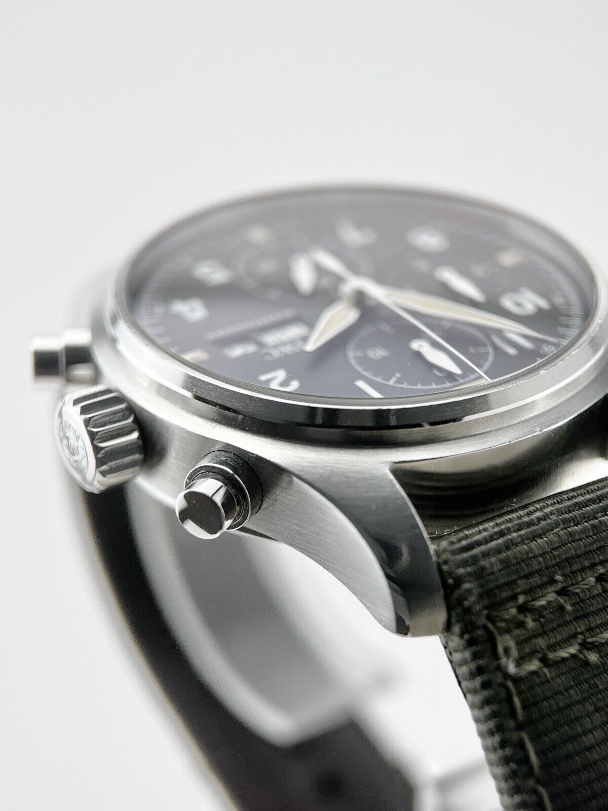 2019 IWC Pilot Spitfire Chronograph IW387901 Men's Watch Stainless Steel  - B/P