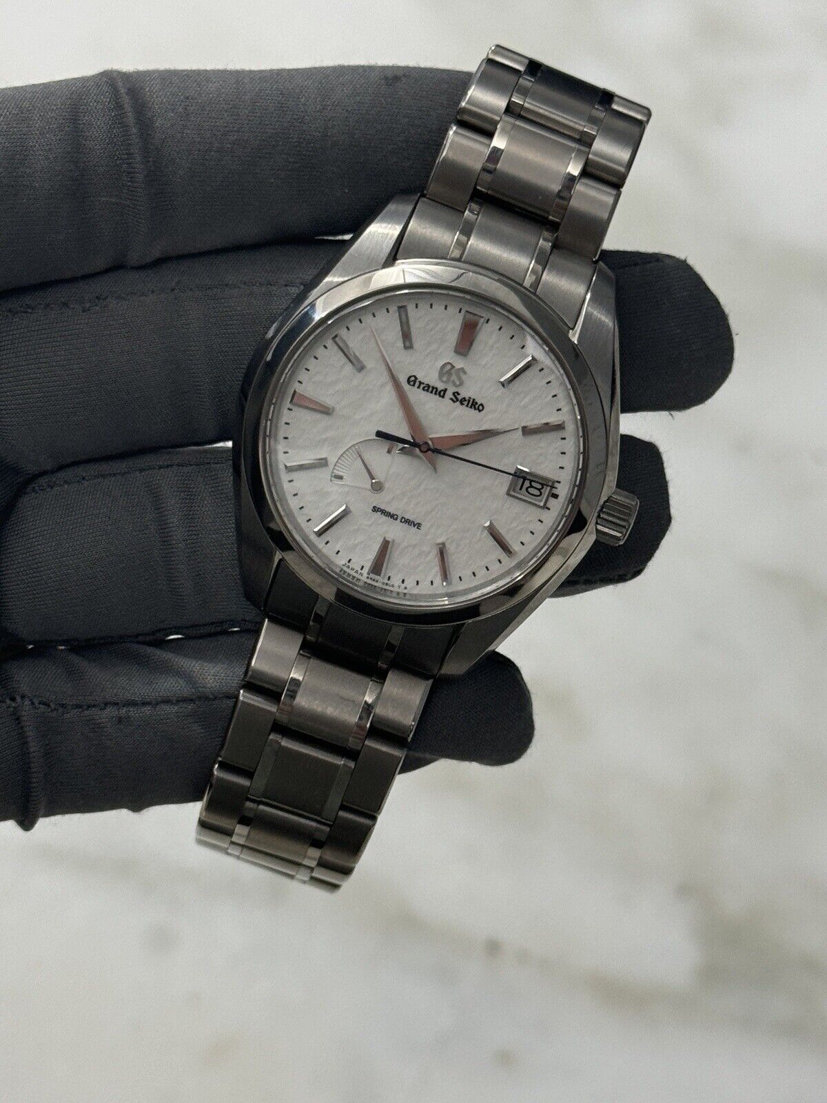 2020 Grand Seiko Spring Drive Snowflake Date 40mm Watch SBGA211 Titanium  - B/P