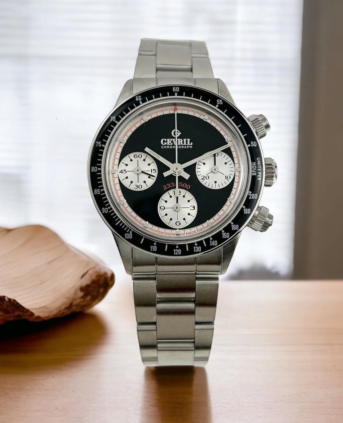 2023 Gevril Tribeca ‘Paul Newman’ Chronograph Panda Limited Edition Box & Papers