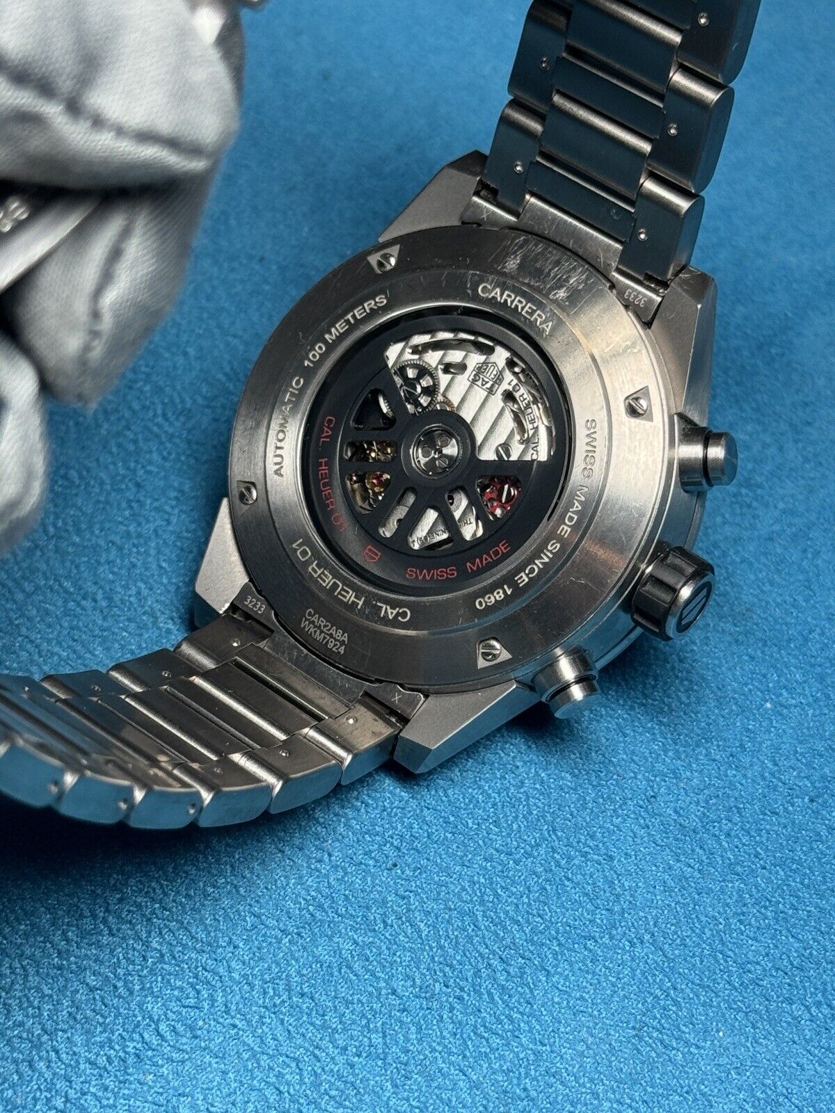 2017 Tag Heuer Carrera Automatic 45mm Titanium CAR2A8A Watch - Box And Papers