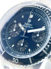 Zodiac Sea-Chron Stainless Steel Blue Dial 42mm Automatic Men’s Watch ZO3605