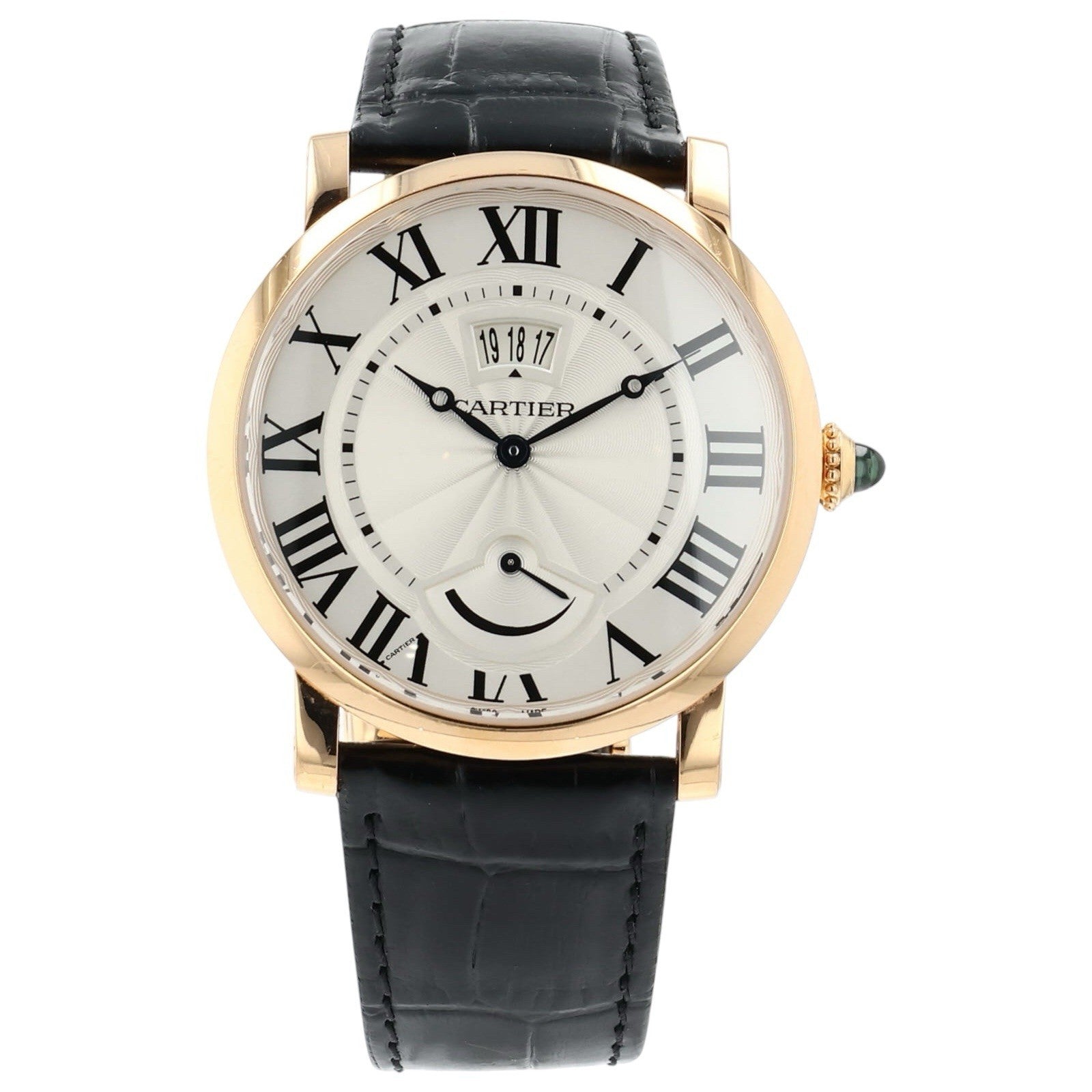 Cartier Rotonde de Cartier 18k Rose Gold Silver Dial 40mm Men's Watch W1556252