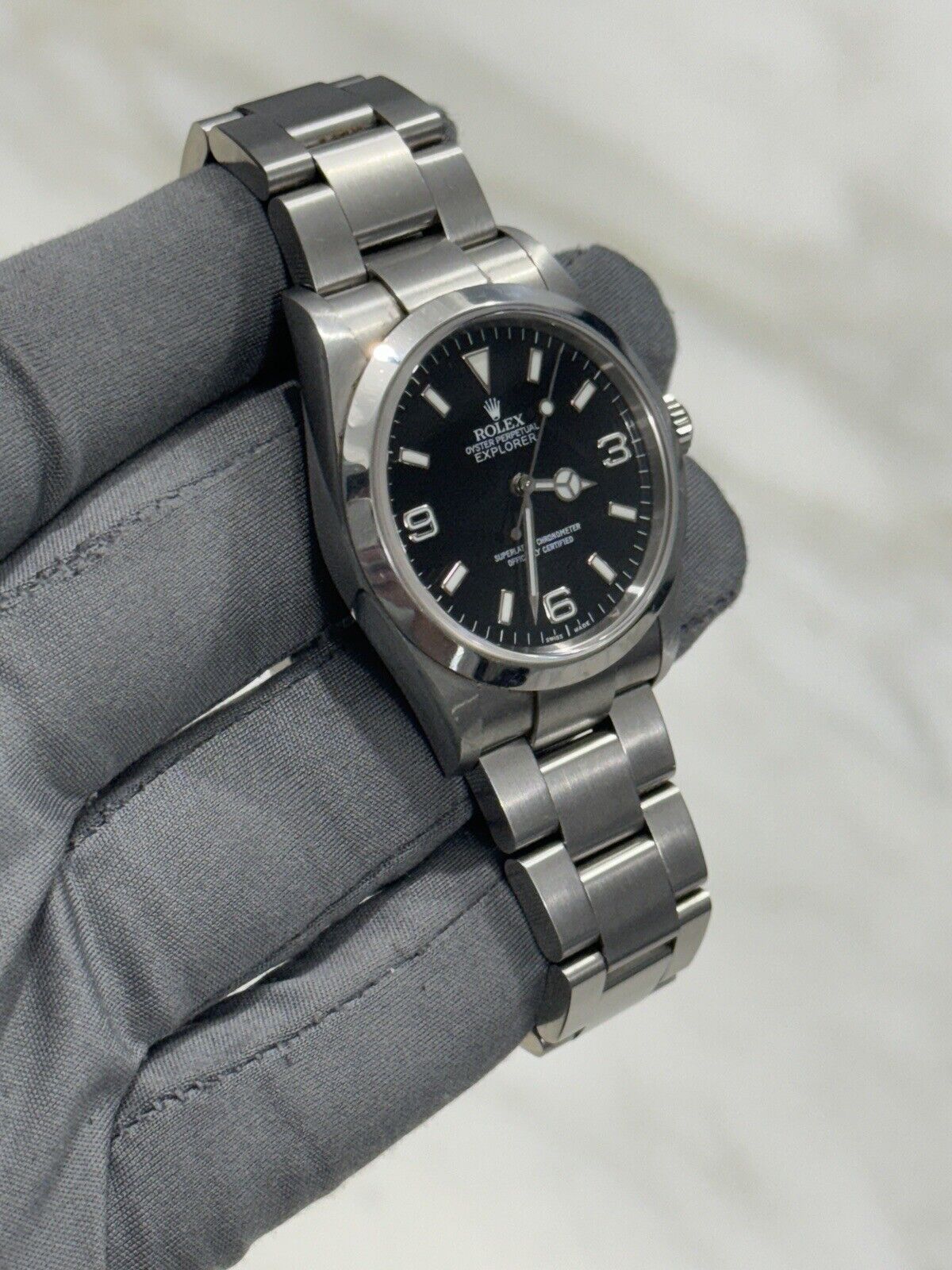 2005 Rolex Explorer I 114270 Men's Automatic 36mm Steel Black Dial Watch