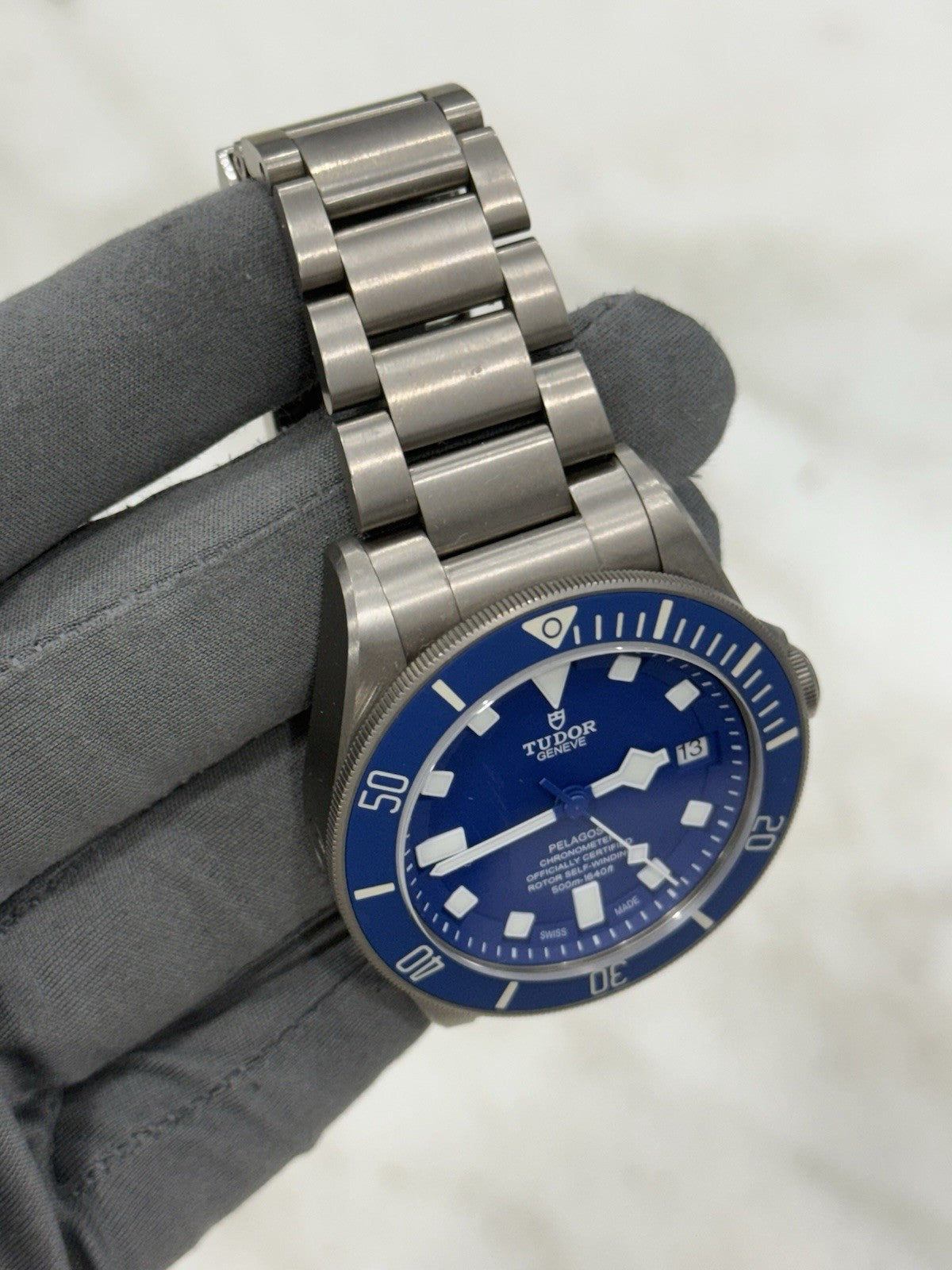 2020 Tudor Pelagos Titanium 42mm Watch Blue Dial 25600TB Automatic Dive Watch