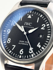 2019 IWC Pilot Mark Steel Black Dial 40mm Automatic Men’s Watch IW327009