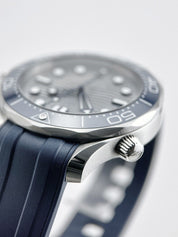 2022 Omega Seamaster 300m Blue Grey Wave Dial 42mm 210.32.42.20.06.001  - B/P