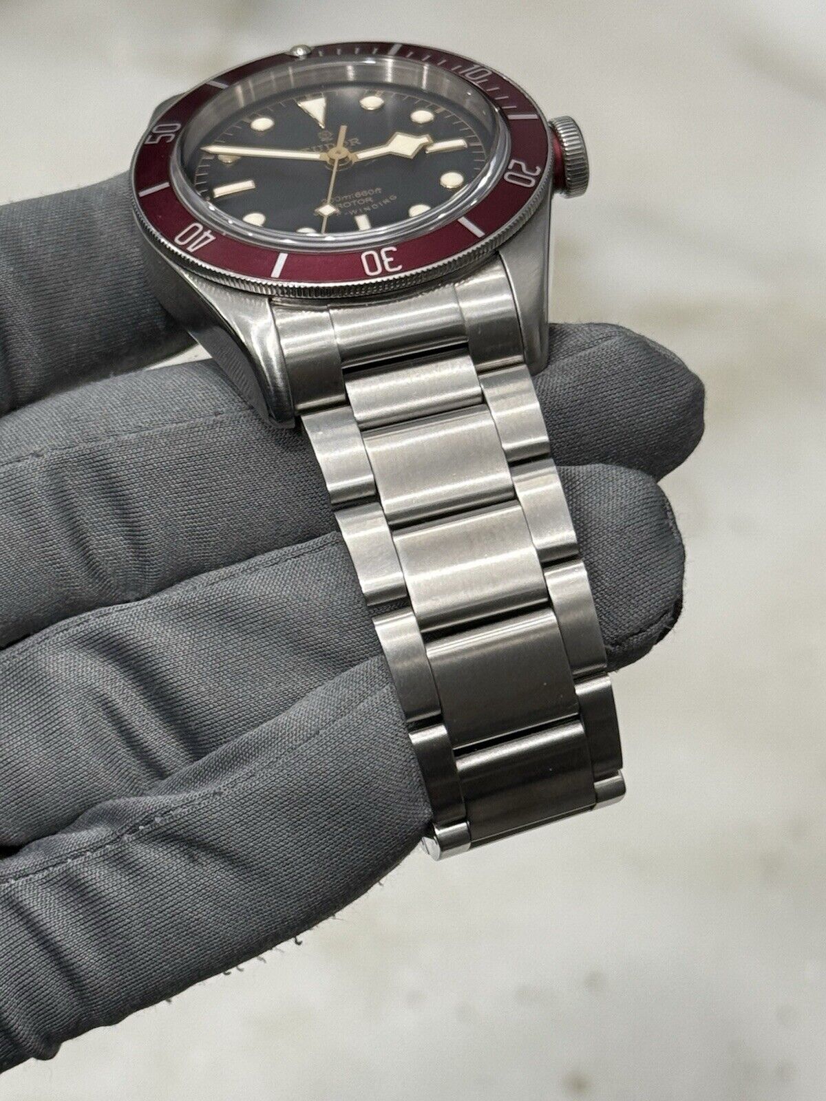 2019 Tudor Black Bay Smiley Stainless Steel Red 41mm Automatic Watch 79220R