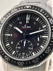 2020 Sinn EZM13 Chrono Steel Black 41mm Automatic Men’s Watch EZM13 - Box/Papers