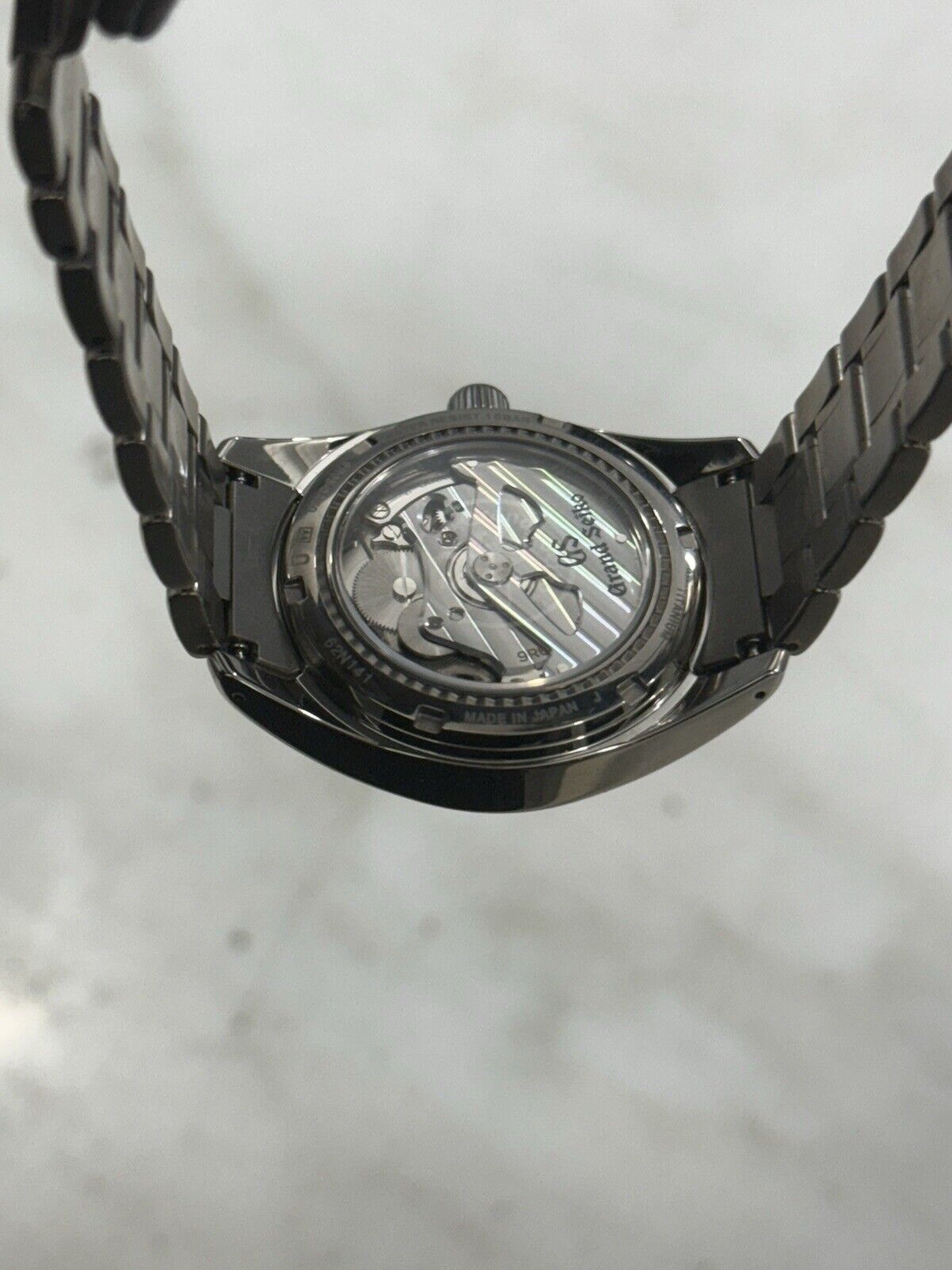 2016 Grand Seiko Spring Drive Snowflake Titanium 41mm Watch SBGA011 W/ Paper