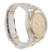 Rolex Sky-Dweller Steel & Gold Champagne Dial 42mm Automatic Men’s Watch
