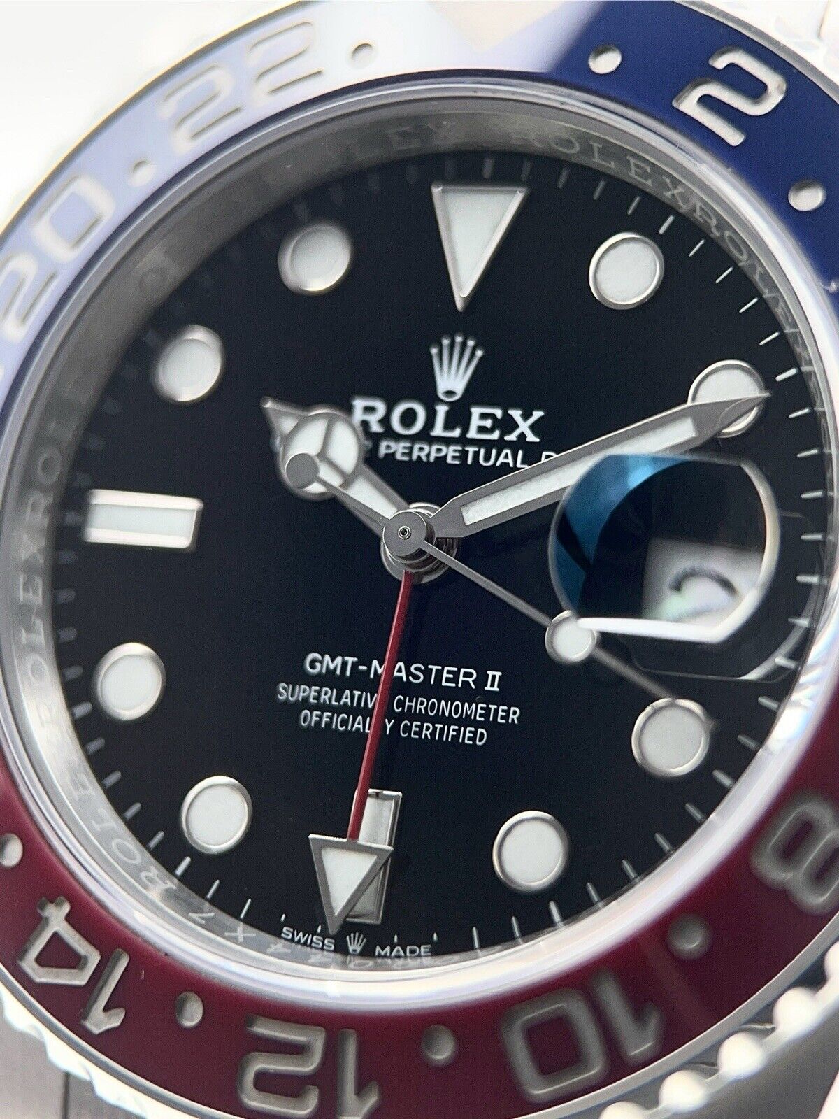 2022 Rolex GMT-Master II Pepsi Stainless Steel 40mm Automatic Watch 126710BLRO