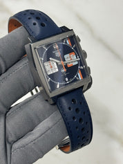 2022 Tag Heuer Monaco X Gulf 39mm CBL2115 Automatic Men's Watch - Box/Papers