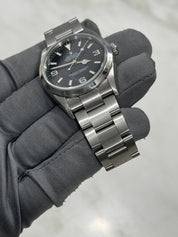 2005 Rolex Explorer I Black 36mm 3-6-9 Stainless Steel Oyster Watch 114270