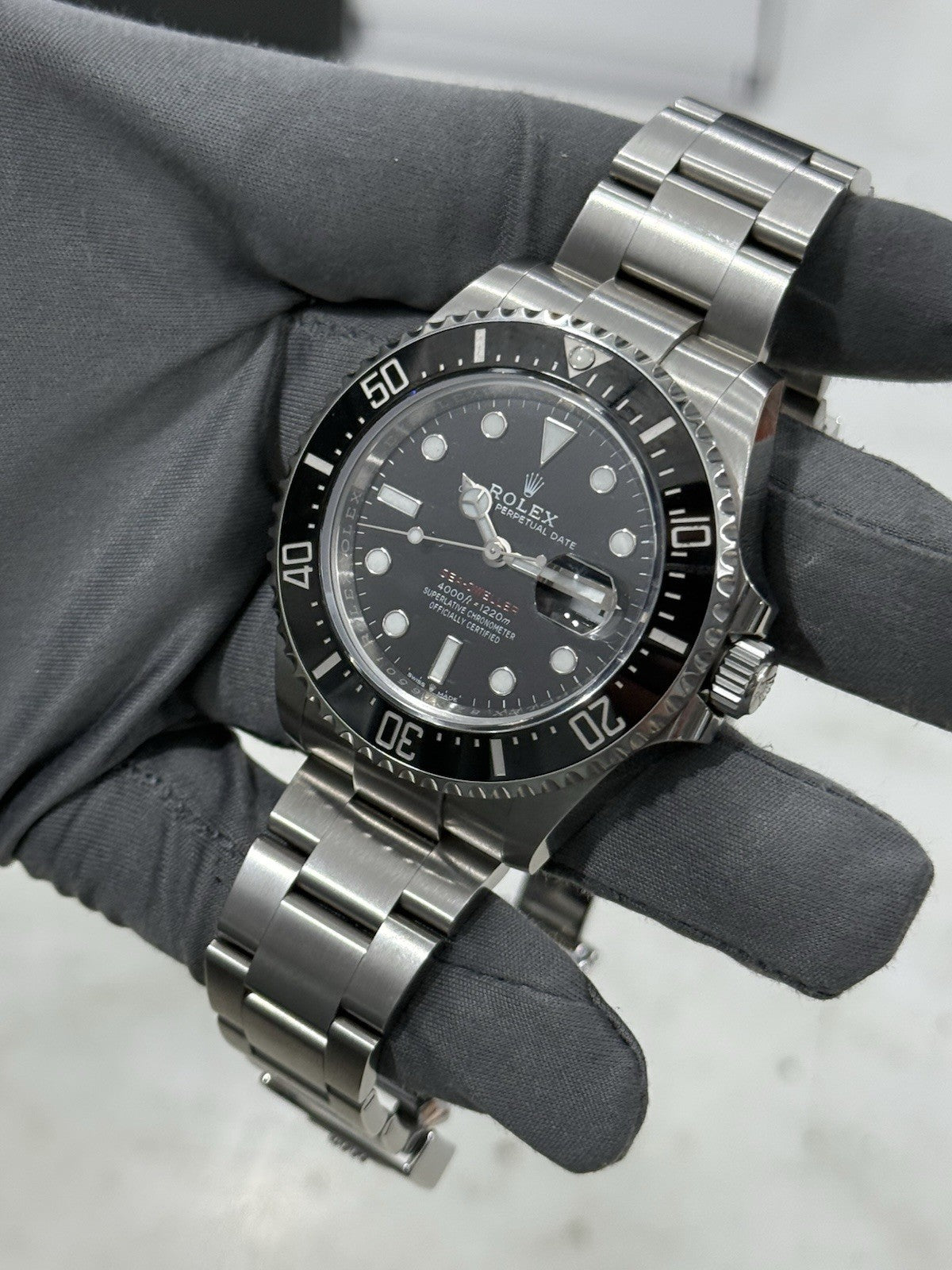 2019 Rolex Sea Dweller Red Letter Steel Black Dial 43mm Men’s Watch 126600