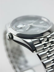 2022 Rolex Datejust Wimbledon Steel Grey Dial 36mm Automatic Men’s Watch 126200