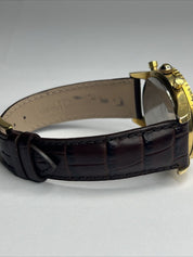 Vintage Gallet By Racine Excel-O-Graph 43mm Gold Tone Case Watch -PLEASE READ