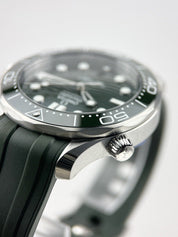 2023 Omega 210.30.42.20.01.001 Seamaster Diver 300m Green Dial Automatic B&P
