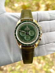 2023 NEW Omega Speedmaster Professional MOONSHINE GREEN Moonwatch B/P