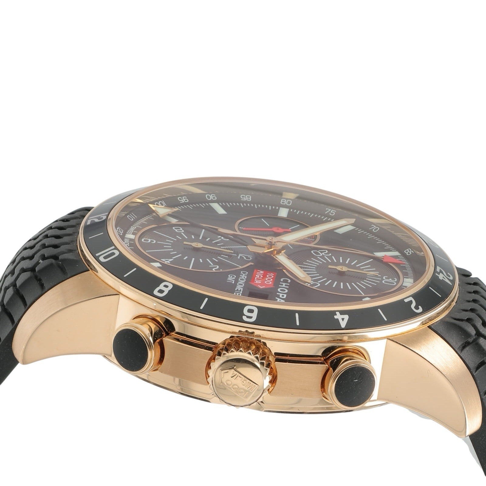 Chopard Mille Miglia 18k Rose Gold Black Dial 42mm Automatic Mens Watch 1288