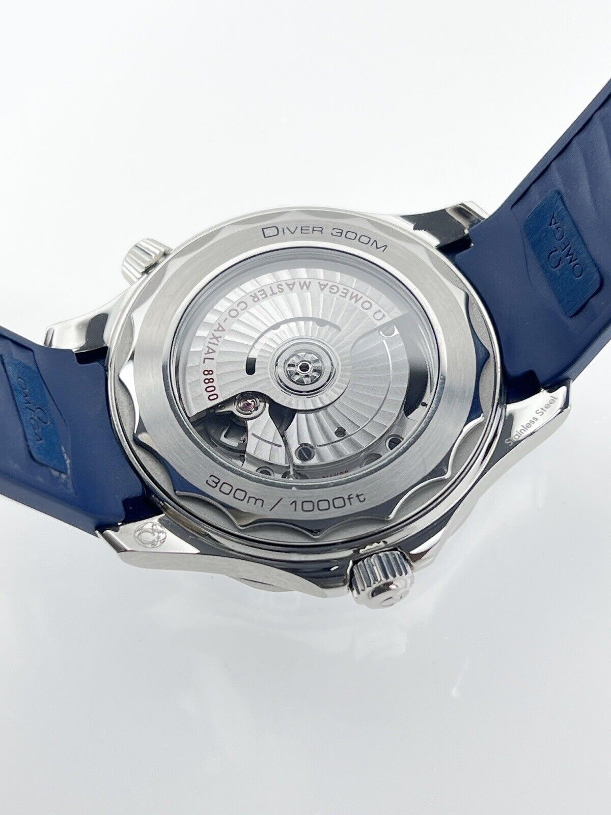 2022 Omega Seamaster 300m Blue Grey Wave Dial 42mm 210.32.42.20.06.001  - B/P