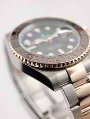 2019 Rolex GMT Master II Gold & Steel Black Dial 40mm Automatic Watch 126711CHNR