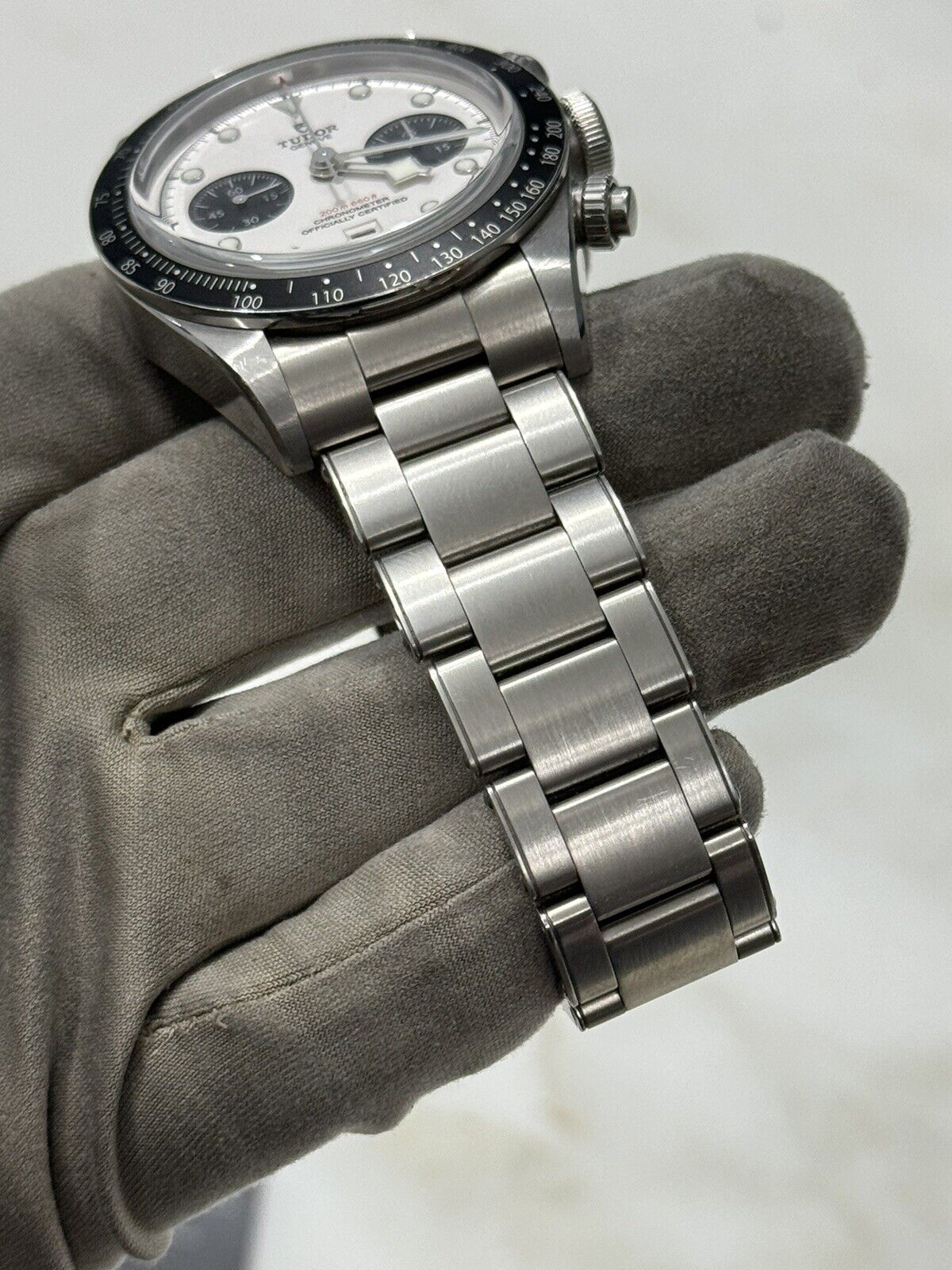 2021 TUDOR Black Bay Chronograph Stainless Steel Panda Men's Watch 79360N