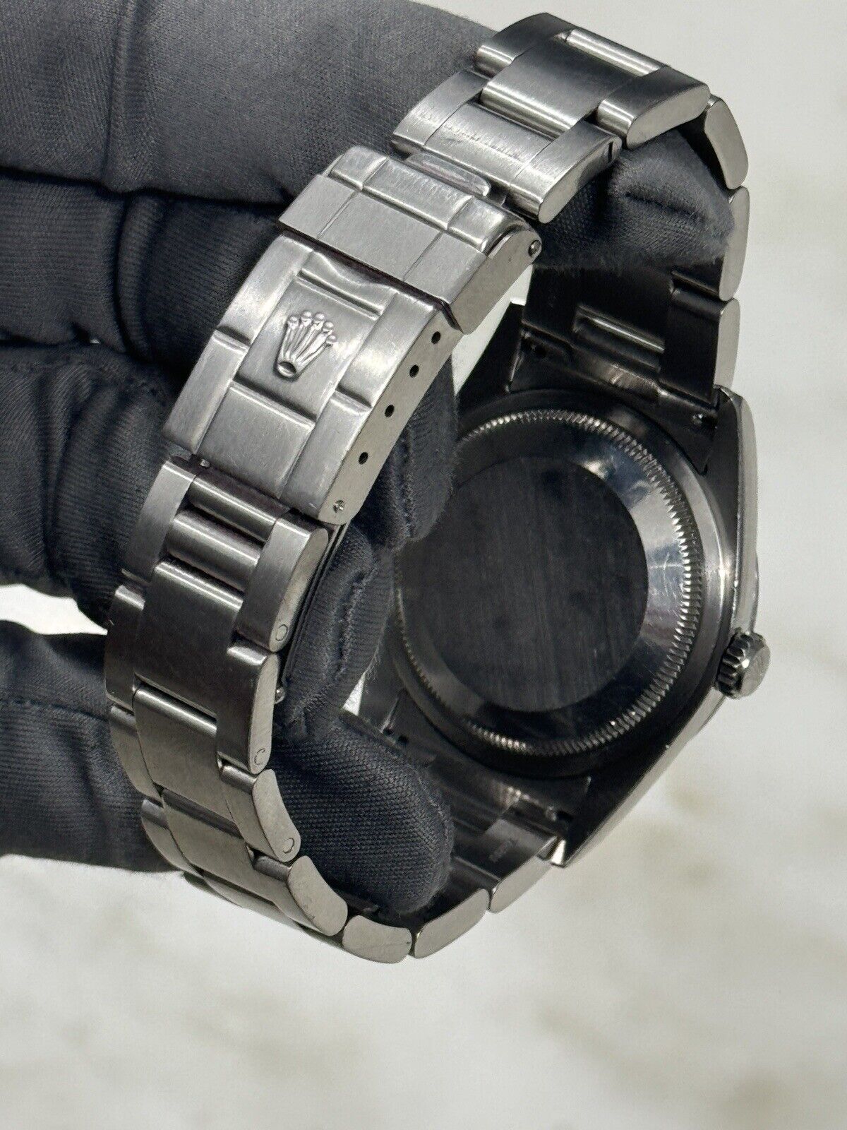 2000 Rolex Explorer I Black 36mm Oyster Stainless Steel Automatic Watch 114270