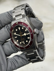 2019 Tudor Black Bay Smiley Stainless Steel Red 41mm Automatic Watch 79220R