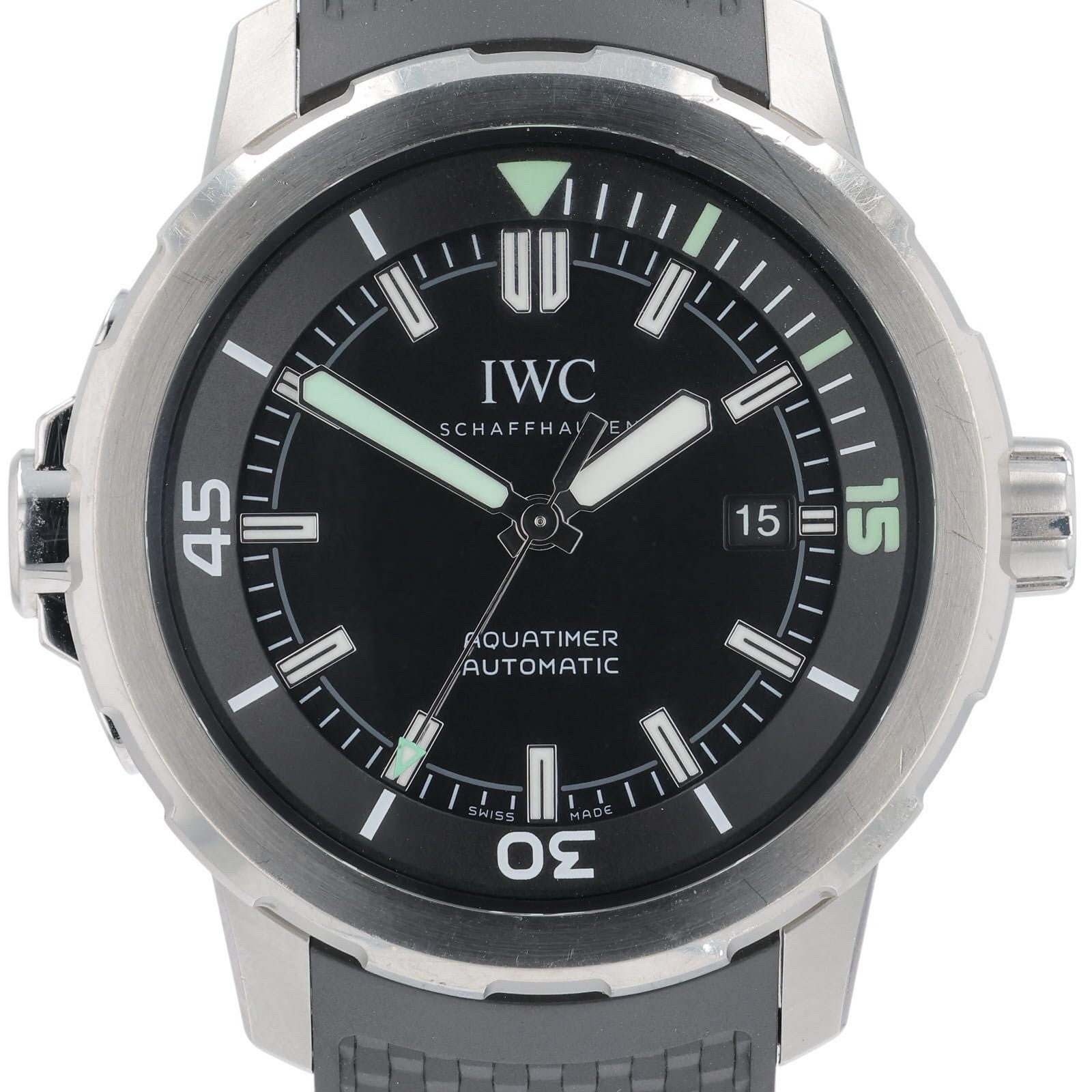 IWC Aquatimer Stainless Steel Black Dial 42mm Automatic Men’s Watch IW329001