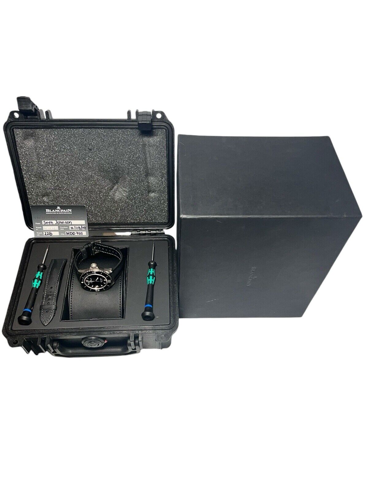 2019 Blancpain Fifty Fathoms Titanium 45mm Black Dial Automatic Men’s Watch 5015