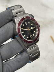 2019 Tudor Black Bay Smiley Stainless Steel Red 41mm Automatic Watch 79220R