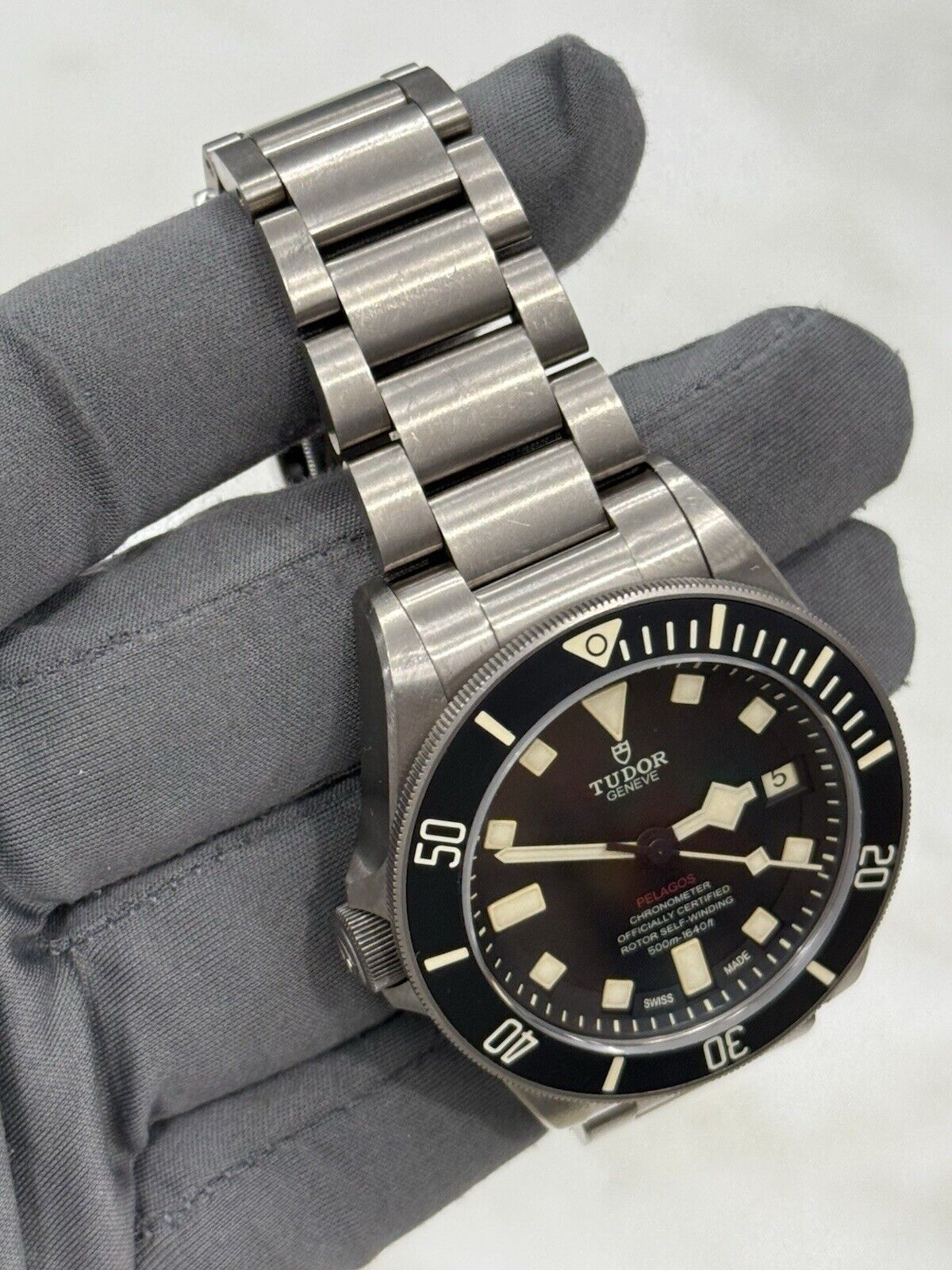 2017 Tudor Pelagos LHD Mens Black Watch 25610TNL Titanium Automatic Watch B/P