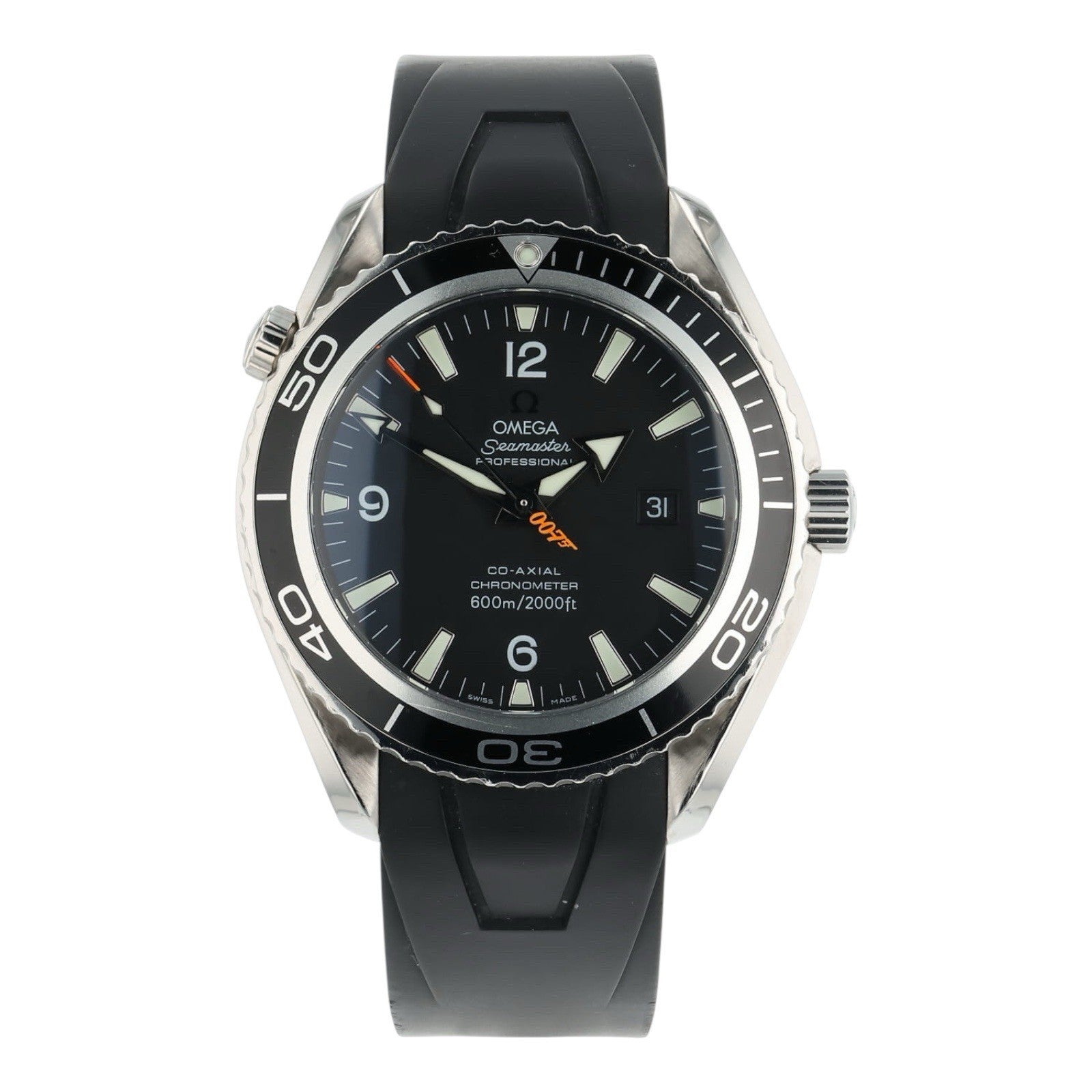 Omega Seamaster Planet Ocean 007 Steel Black Dial 45.5mm Auto Mens 2907.50.91