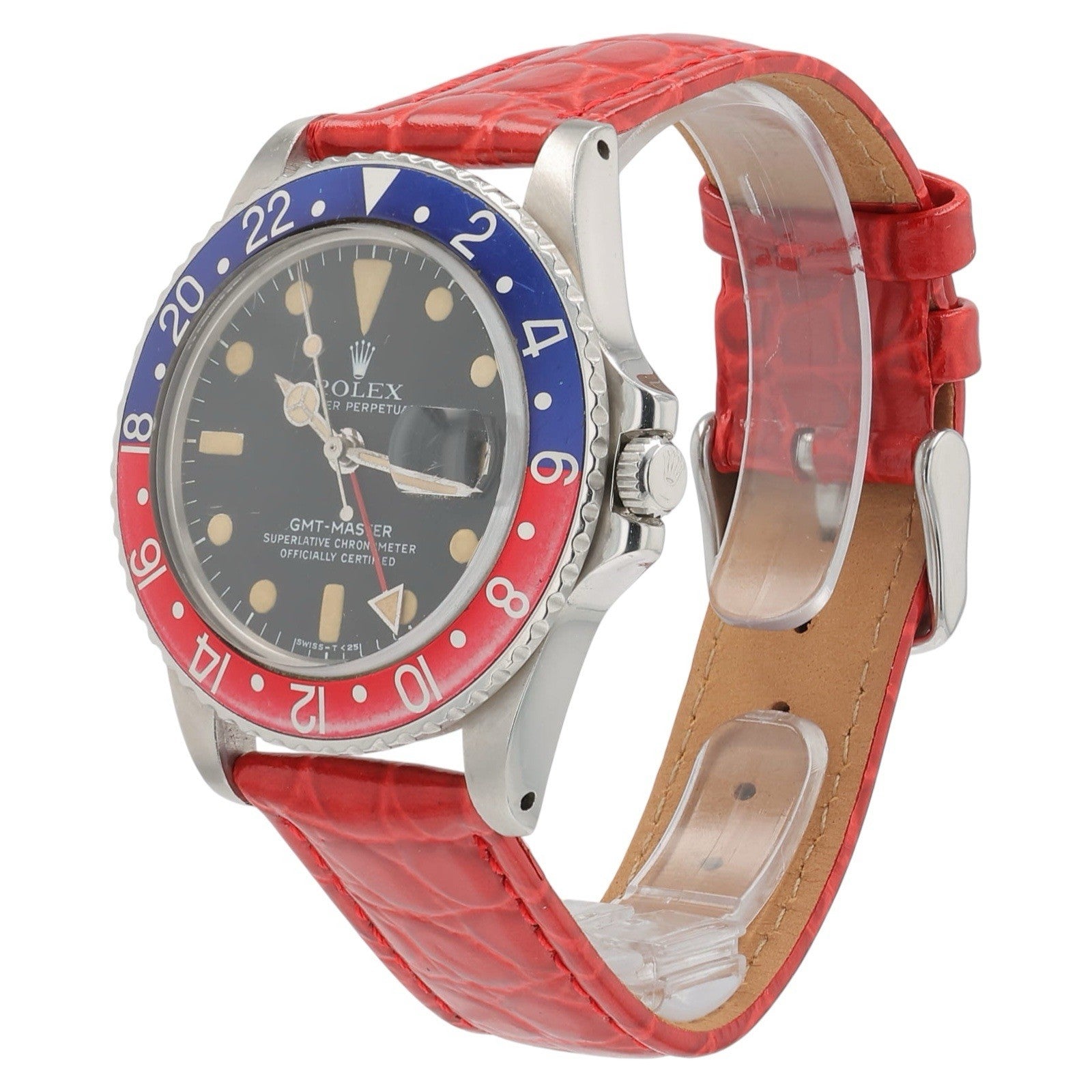 Rolex GMT-Master Stainless Steel Black Dial 40mm Automatic Mens Watch 1675