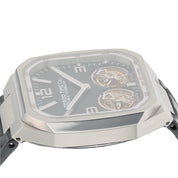 Zeroo Time The Gemini Double Tourbillon Steel Black Dial 45mm Manual ZDT001SBK