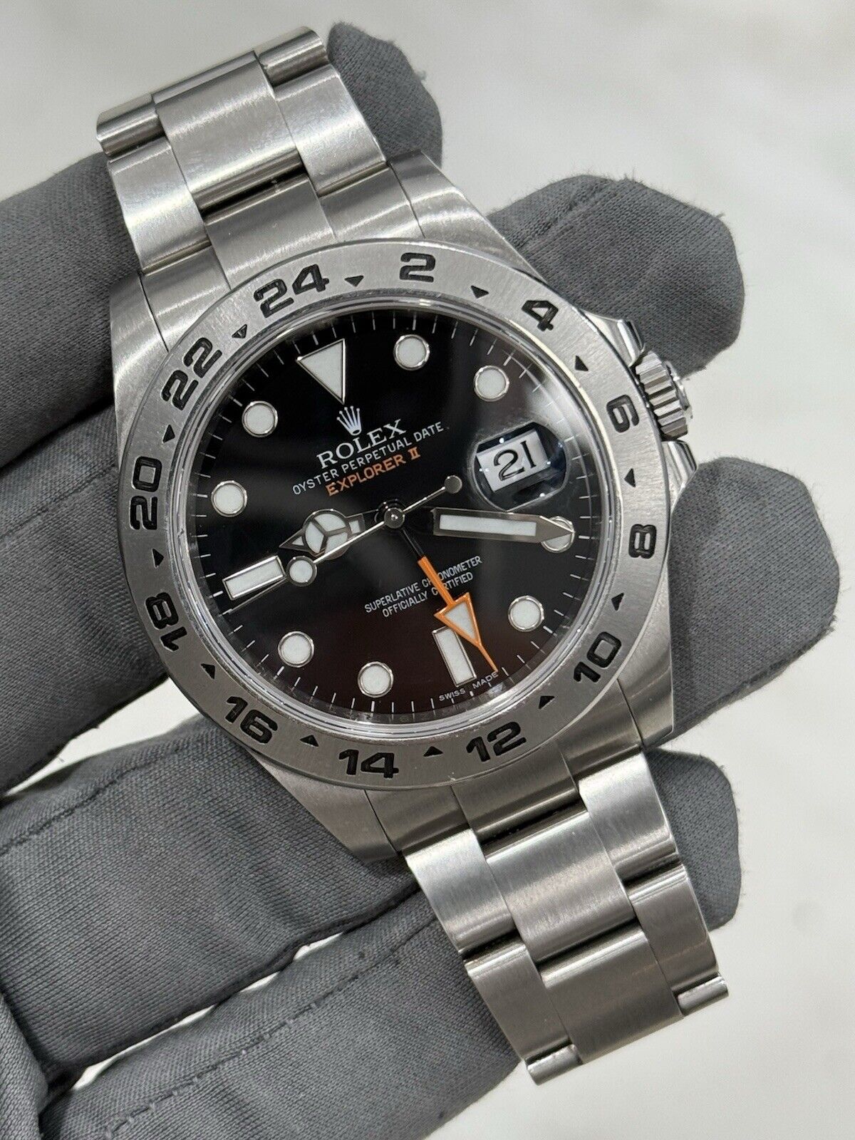 2014 Rolex Explorer II Steel Black Dial 42mm Automatic Men’s Watch 216570