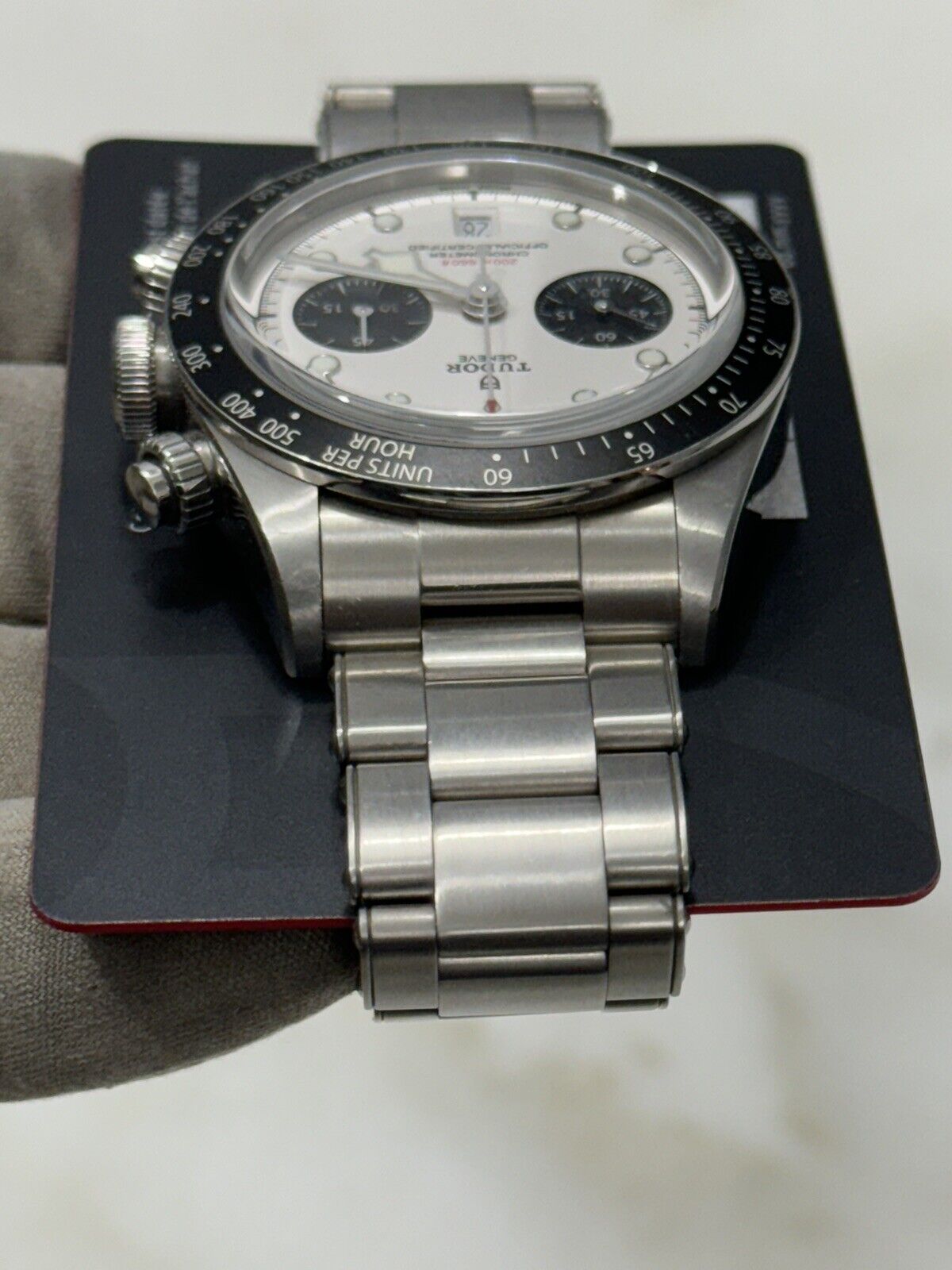 2021 TUDOR Black Bay Chronograph Stainless Steel Panda Men's Watch 79360N