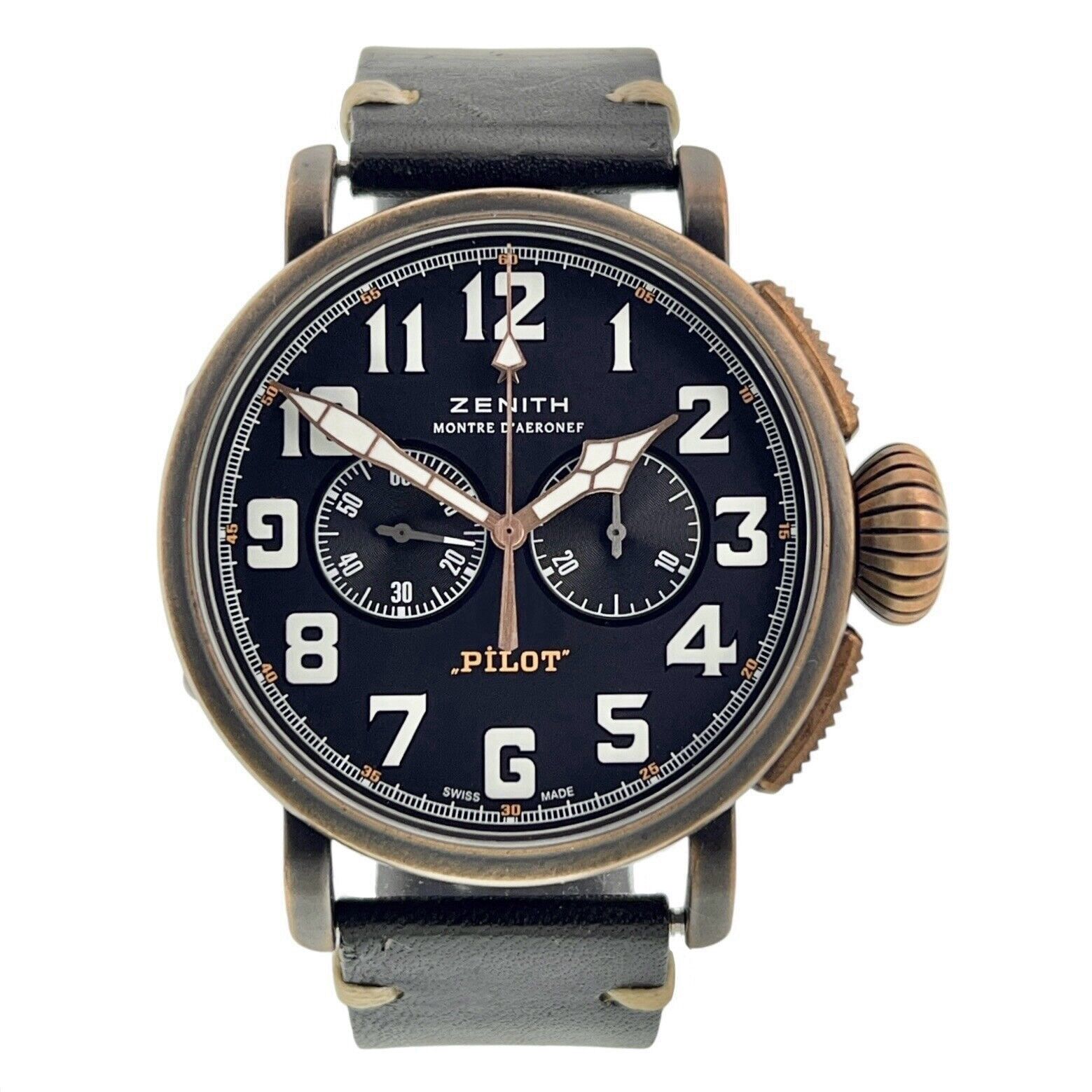 2019 Zenith Pilot Bronze Black Dial 45mm Automatic Men's Watch