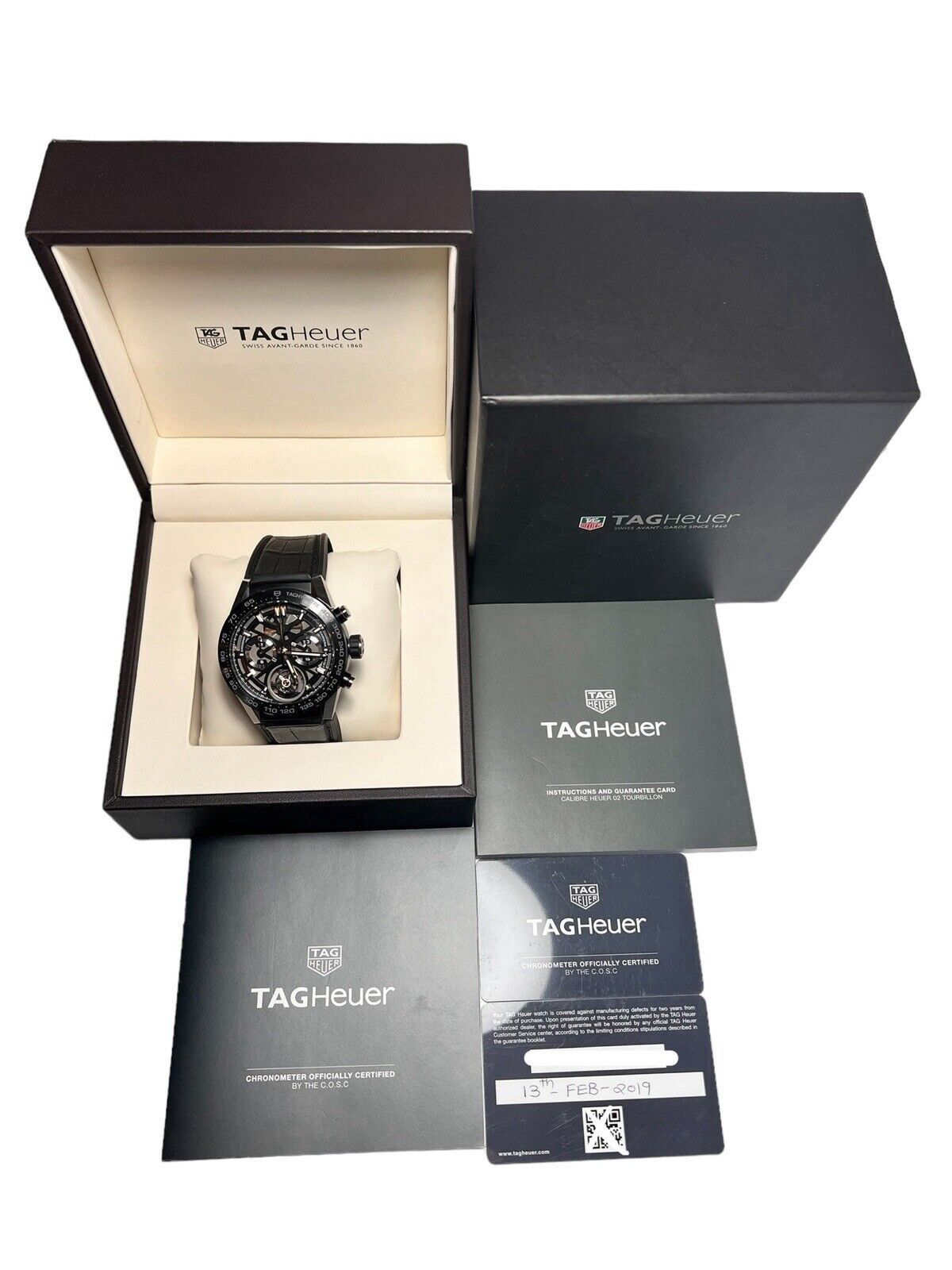 2019 Tag Heuer Carter’s Tourbillion Steel 45 Automatic Men’s Watch CAR5A8Y - B/P