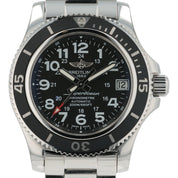 Breitling Superocean II Stainless Steel Black Dial 36mm Automatic Mens A17312