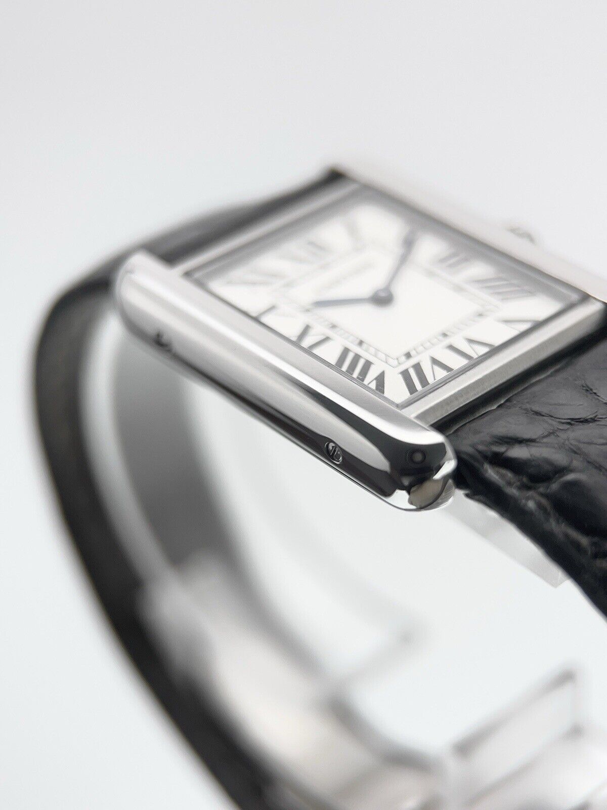 2007 Cartier Tank Steel Silver Color Dial 24mm Quartz Women’s Watch W1018255