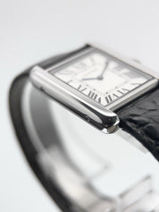 2007 Cartier Tank Steel Silver Color Dial 24mm Quartz Women’s Watch W1018255