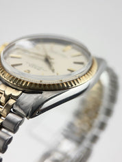 1968 Rolex Datejust Two Tone 36mm Silver Dial Automatic Men’s Watch 1601