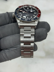2021 Tudor Black Bay GMT Pepsi Black Dial Stainless Steel Mens Watch 79830RB
