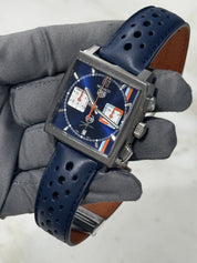 2022 Tag Heuer Monaco X Gulf 39mm CBL2115 Automatic Men's Watch - Box/Papers