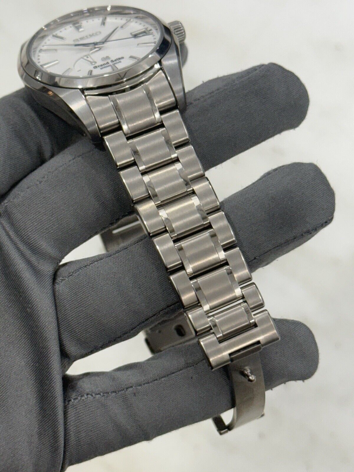 2016 Grand Seiko Spring Drive Snowflake Titanium 41mm Watch SBGA011 W/ Paper